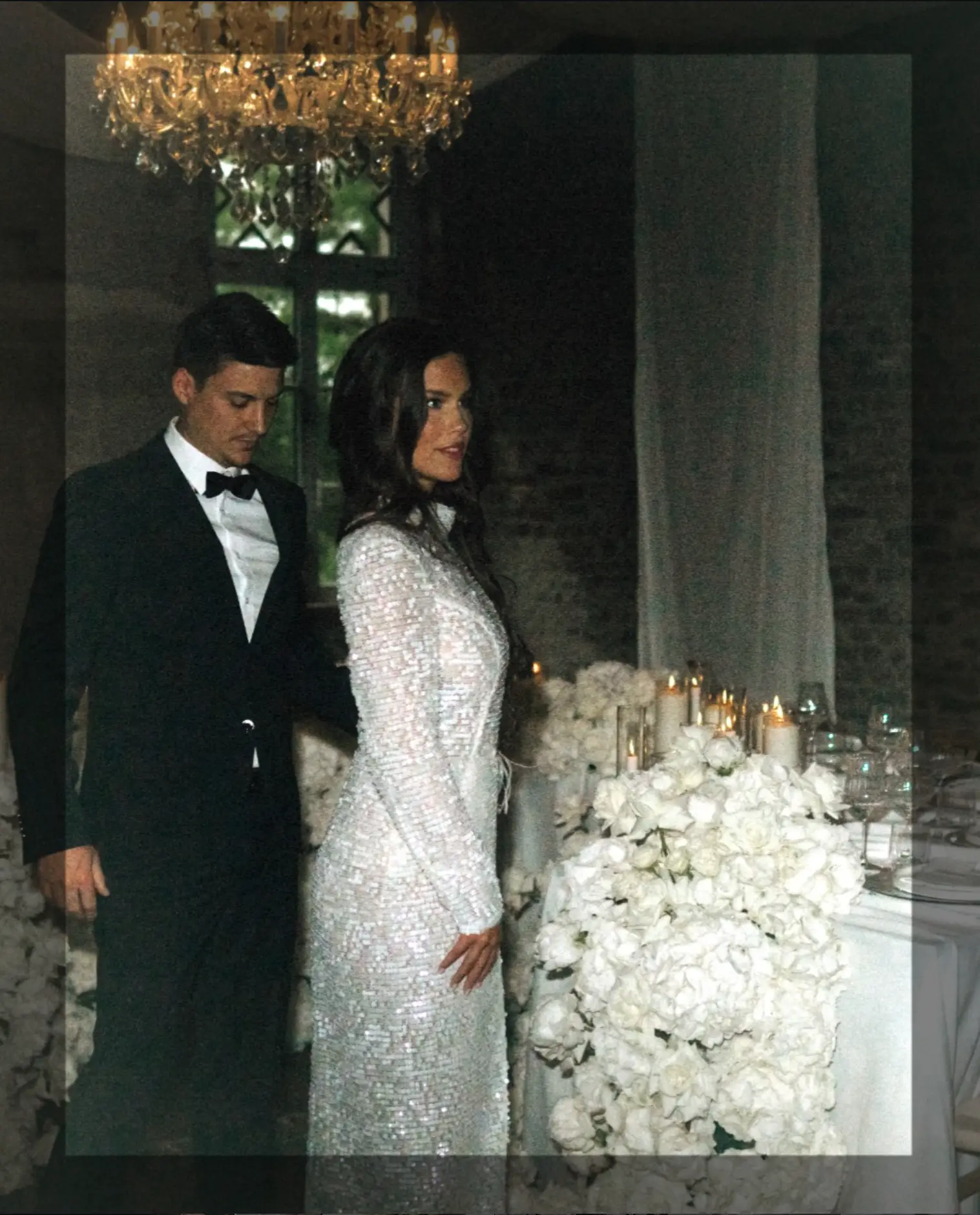 Brautpaar beim Hochzeitsempfang